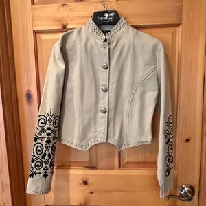 Vintage Valencia western studded cropped jacket